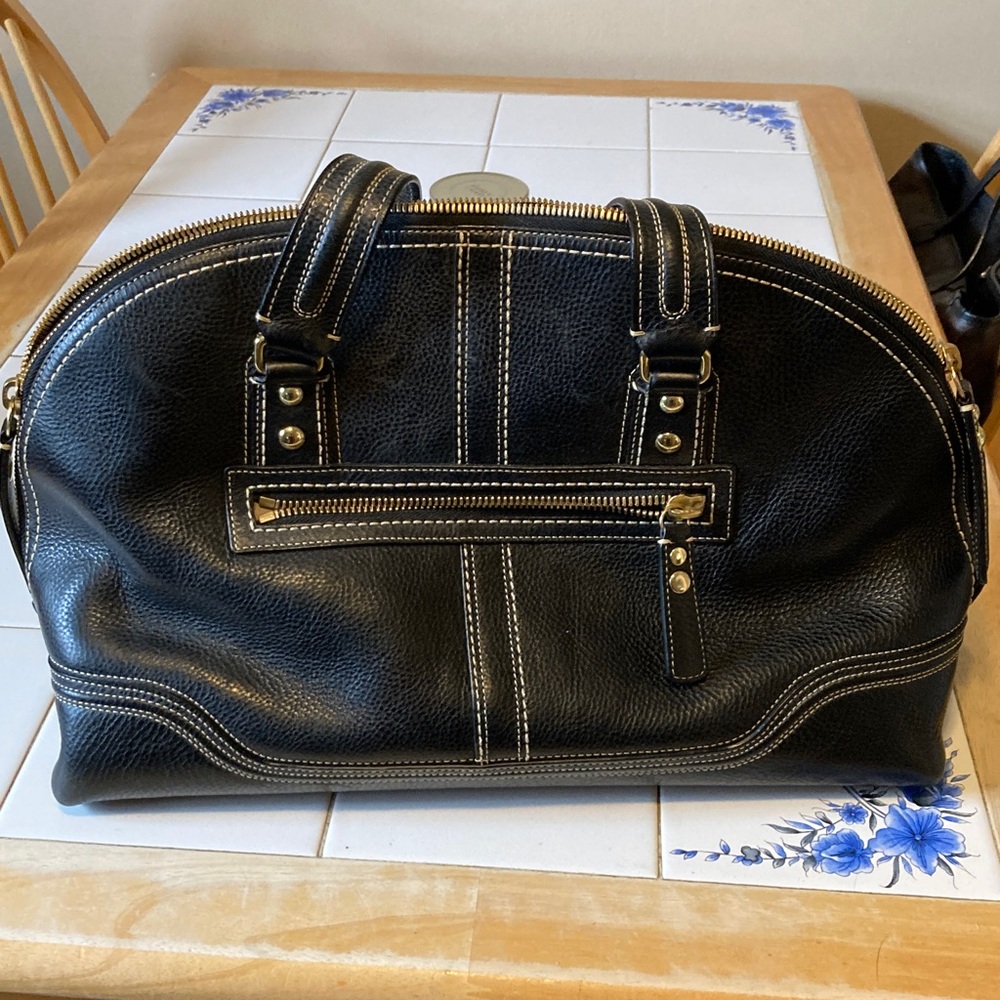 Coach Black Leather Bag - Picture 4 of 4